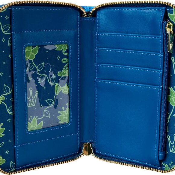 Loungefly Disney Princess And The Frog Wallet Tiana Glow Zip 15th Anniversary - Picture 4 of 6